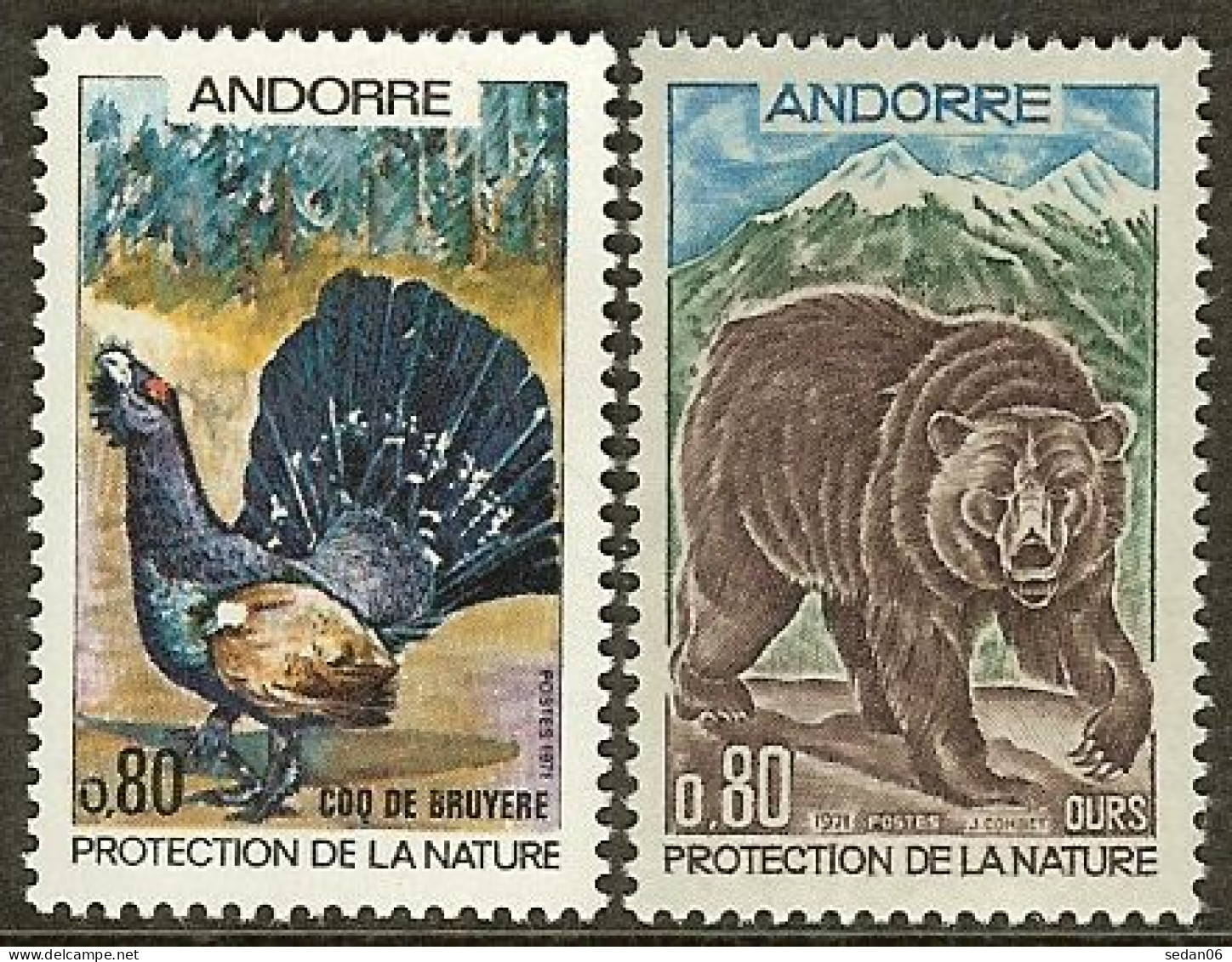 ANDORRE FRANCAIS N°210/211** - Cote 10.40 € - Unused Stamps