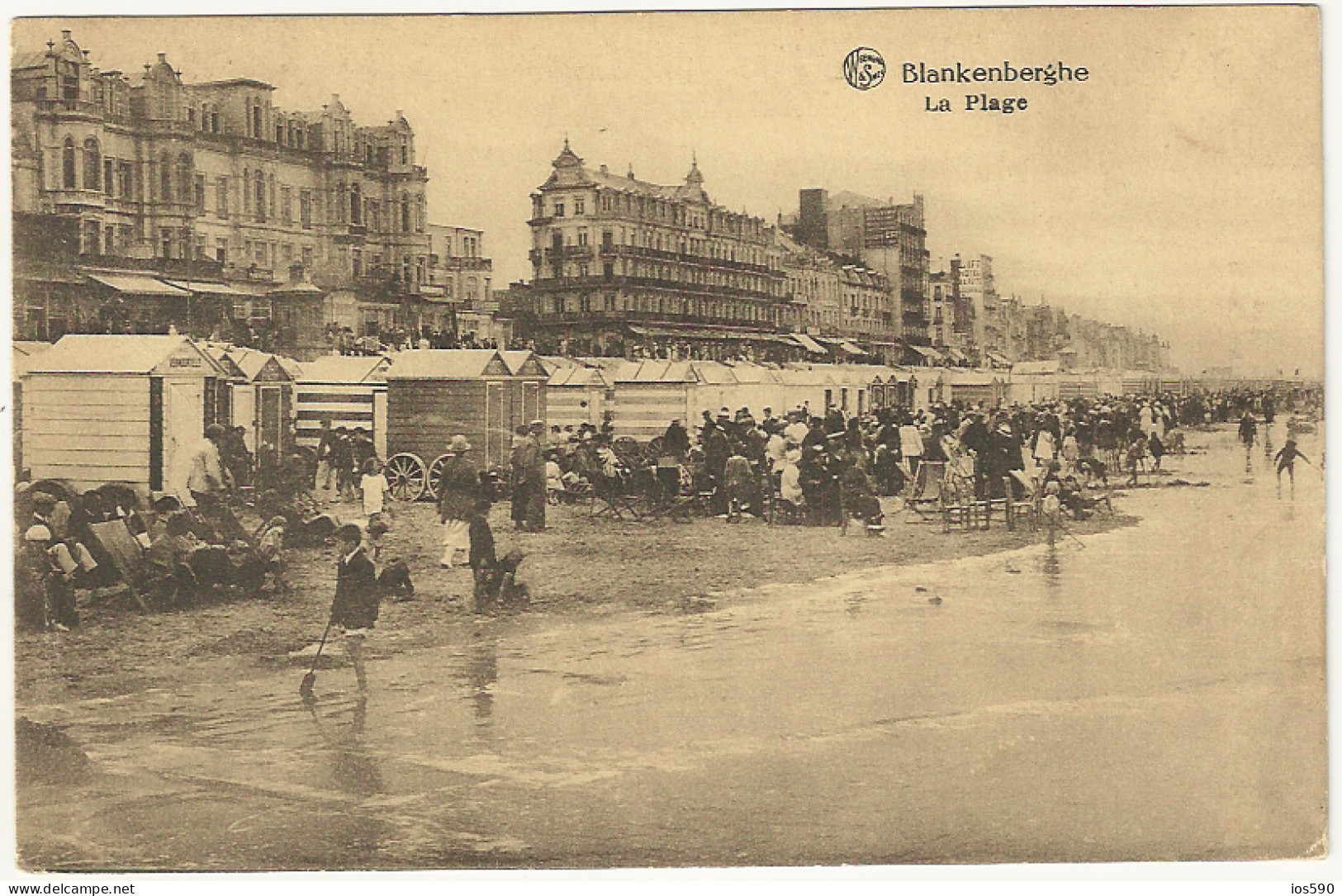 CPA- BLANKENBERGHE -La Plage 1923 - Blankenberge