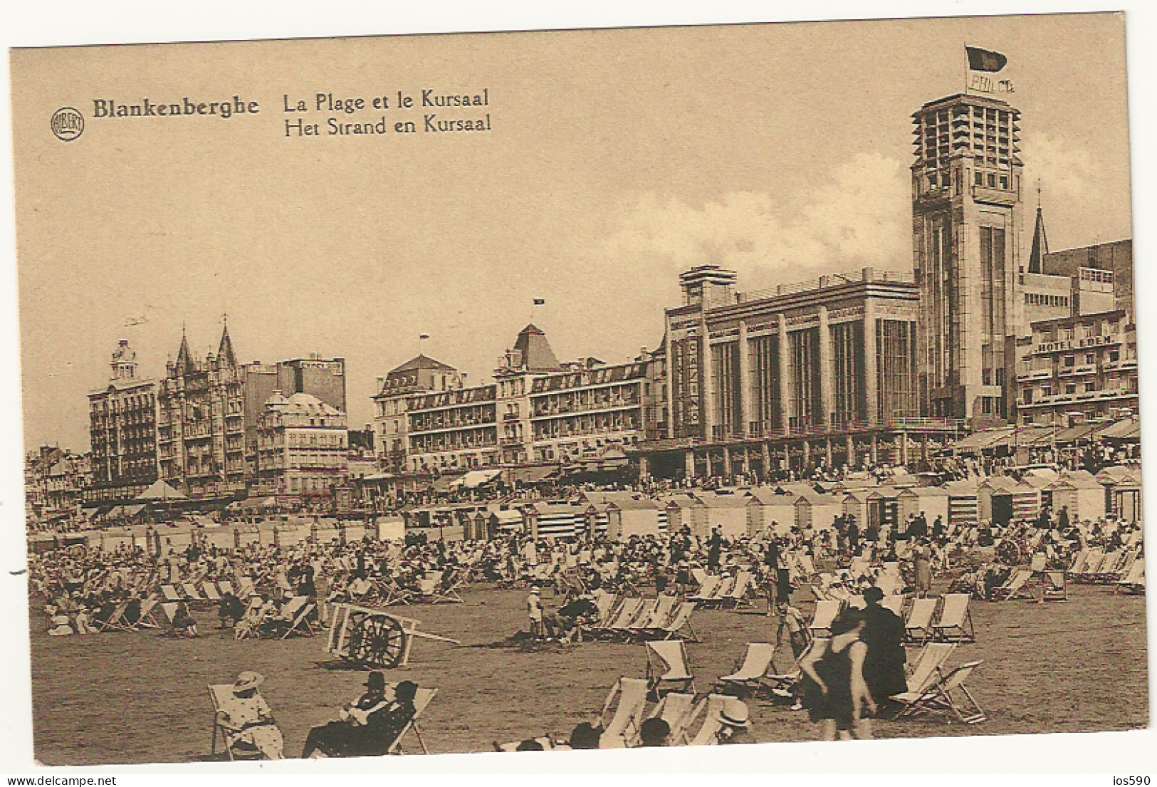 CPA- BLANKENBERGHE -La Plage Et Le Kursaal - Blankenberge