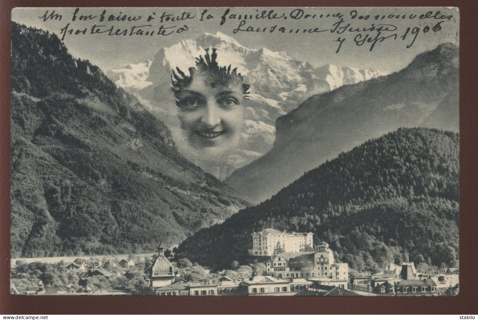 SURREALISME -  PORTRAIT DE FEMME DANS LA MONTAGNE SUISSE - Sonstige & Ohne Zuordnung