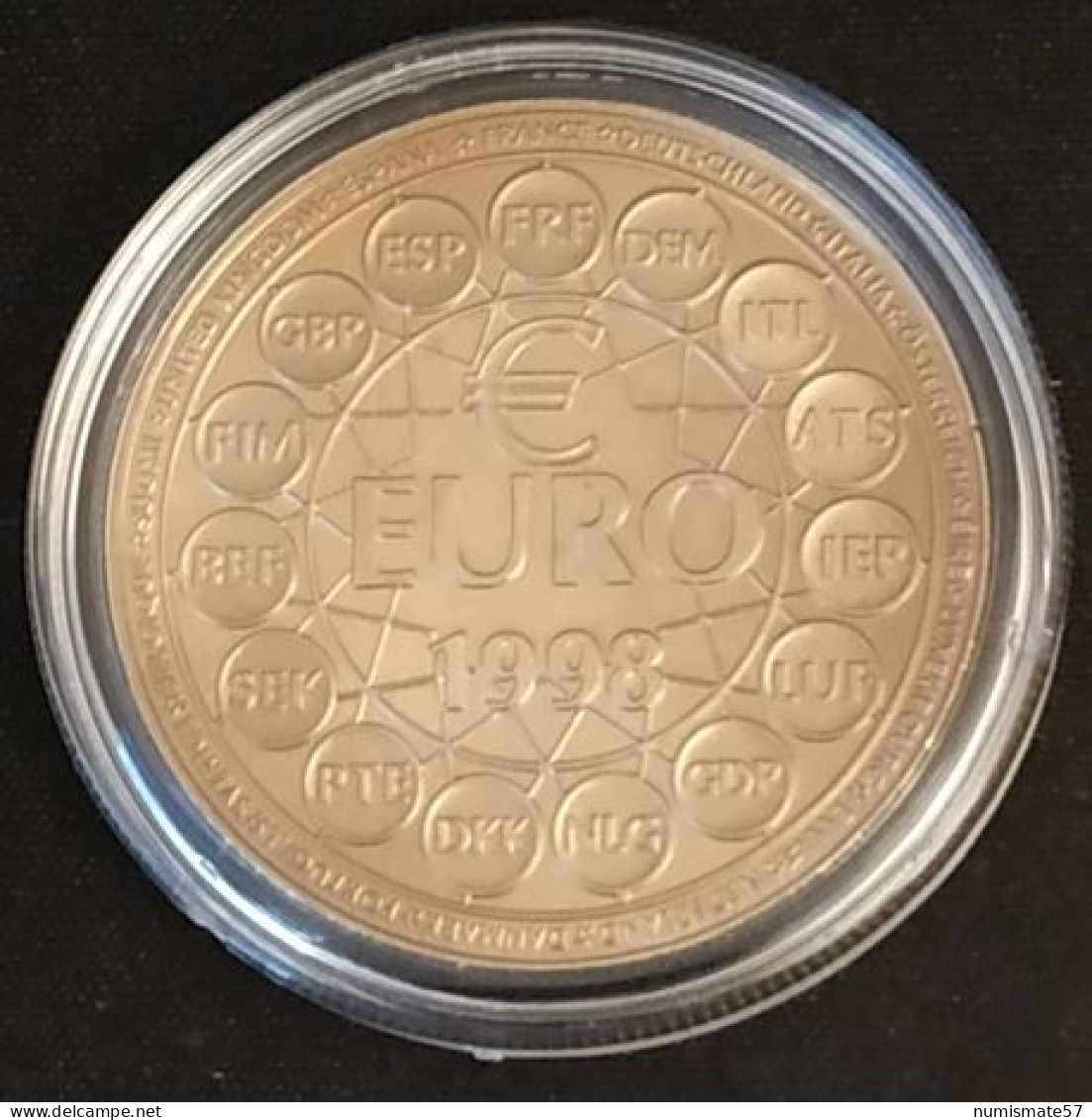 ESSAI - 10 Euros Essai 1998 - Bronze Florentin - Essais, Piéforts, épreuves & Flans Brunis