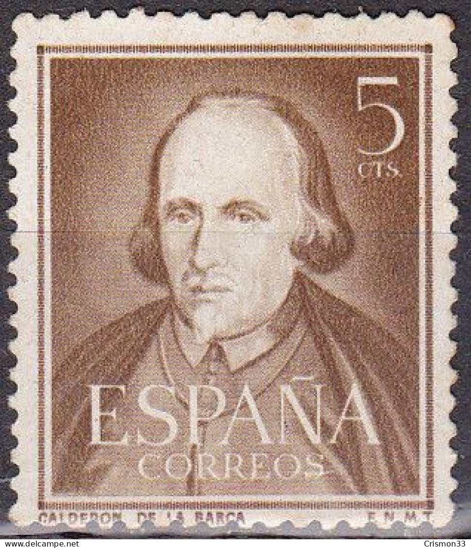 1950 - 1953 - ESPAÑA - LITERATOS - CALDERON DE LA BARCA - EDIFIL 1071 - Used Stamps