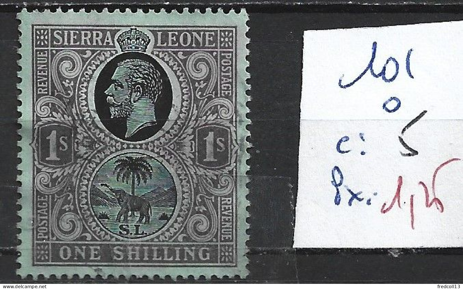 SIERRA LEONE 101 Oblitéré Côte 5 € - Sierra Leone (...-1960)