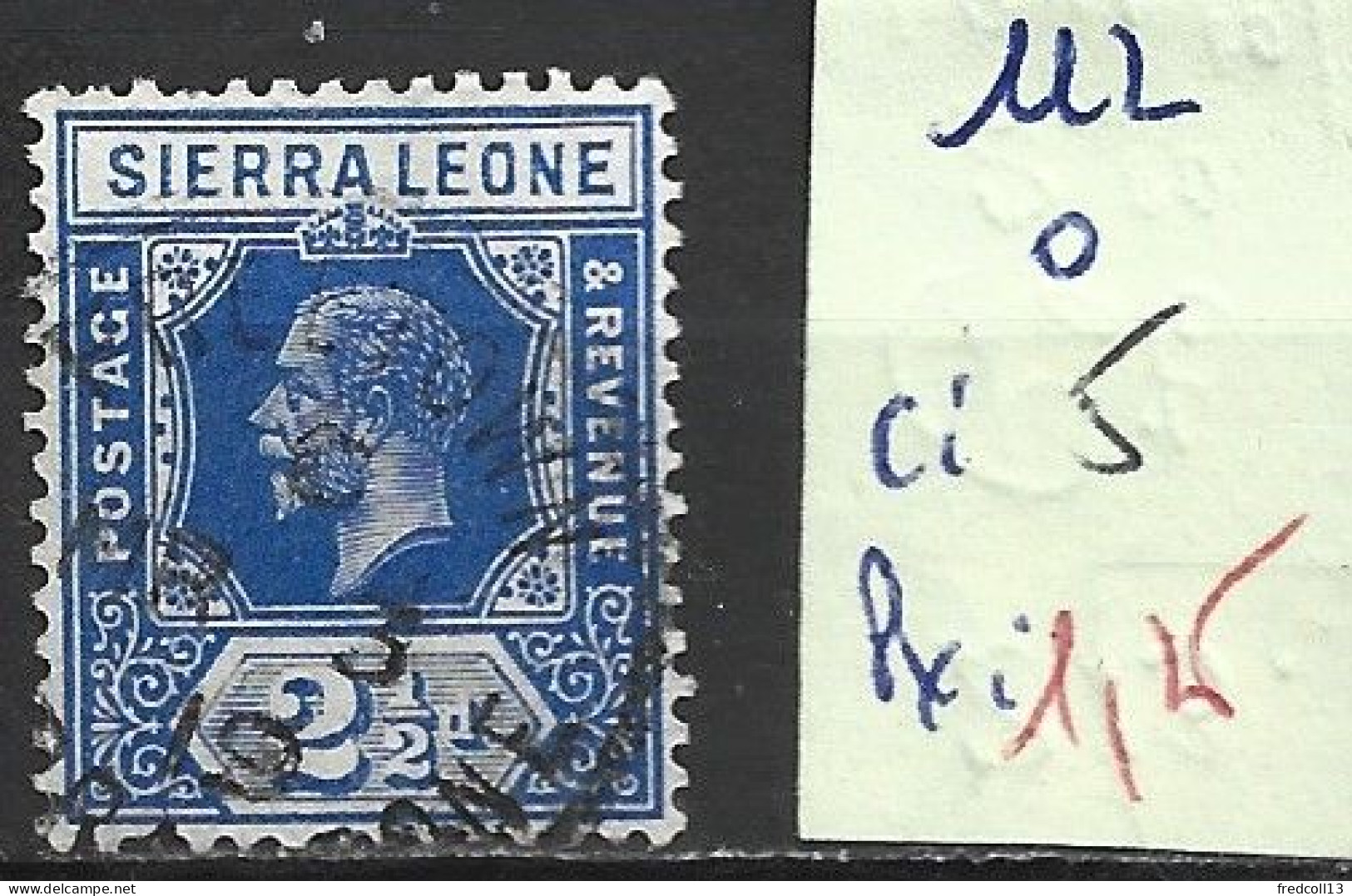 SIERRA LEONE 112 Oblitéré Côte 5 € - Sierra Leone (...-1960)