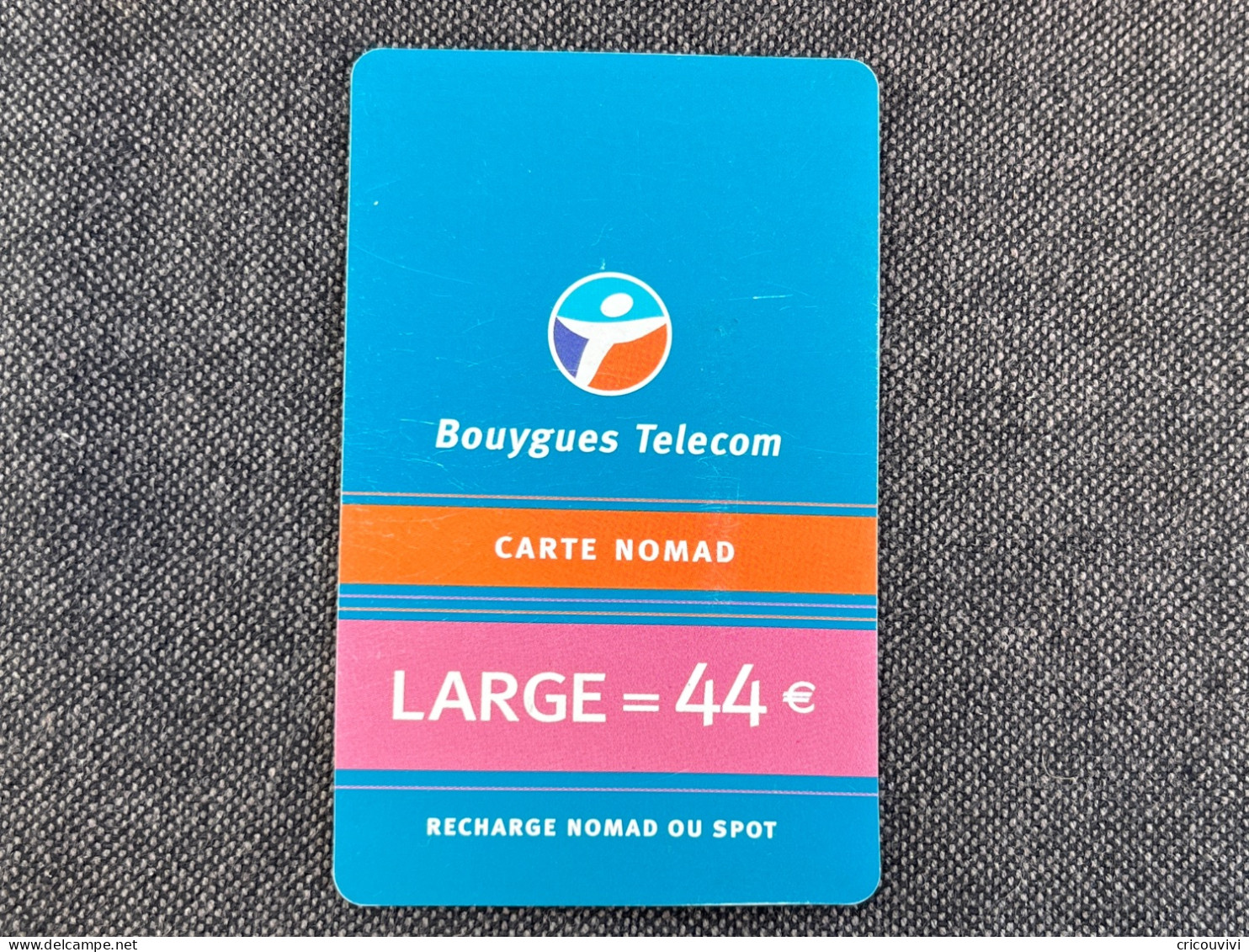 Nomad / Bouygues Nom Pu20 - Mobicartes (recharges)