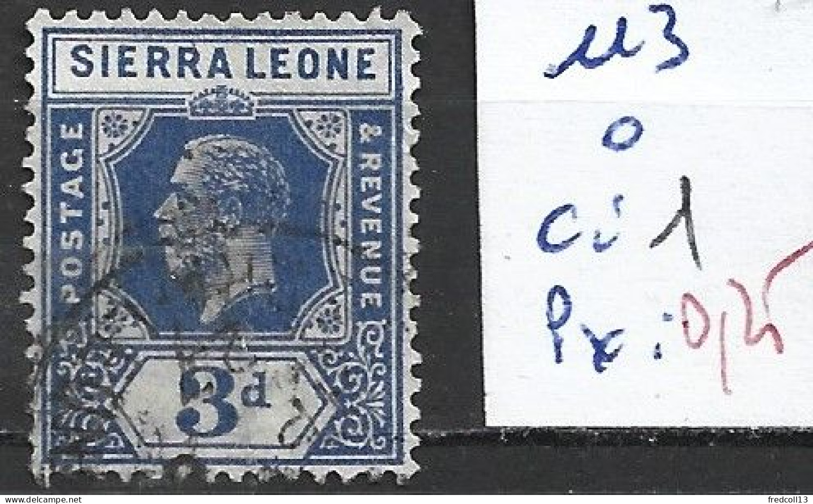 SIERRA LEONE 113 Oblitéré Côte 1 € - Sierra Leone (...-1960)