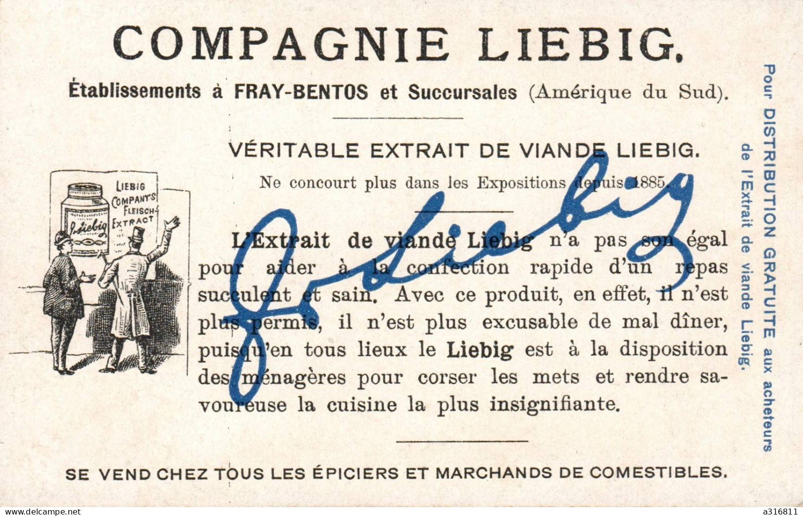 Liebig Le Canard A Face Blanche - Liebig