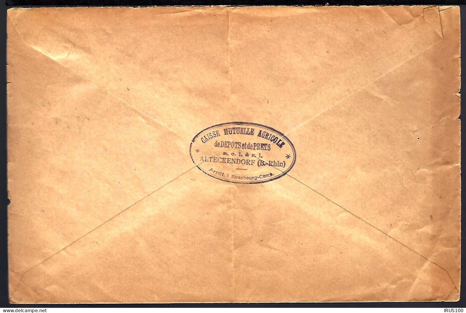 LETTRE DE ALTECKENDORF - 1930 - ID SEUL - POUR STRASBOURG - Covers & Documents