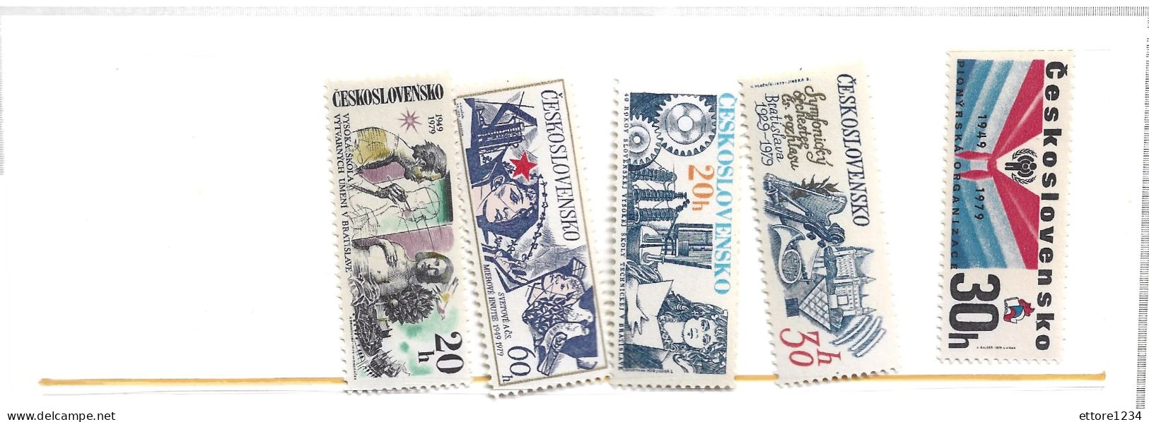 Cecoslovacchia 1979 - Unused Stamps