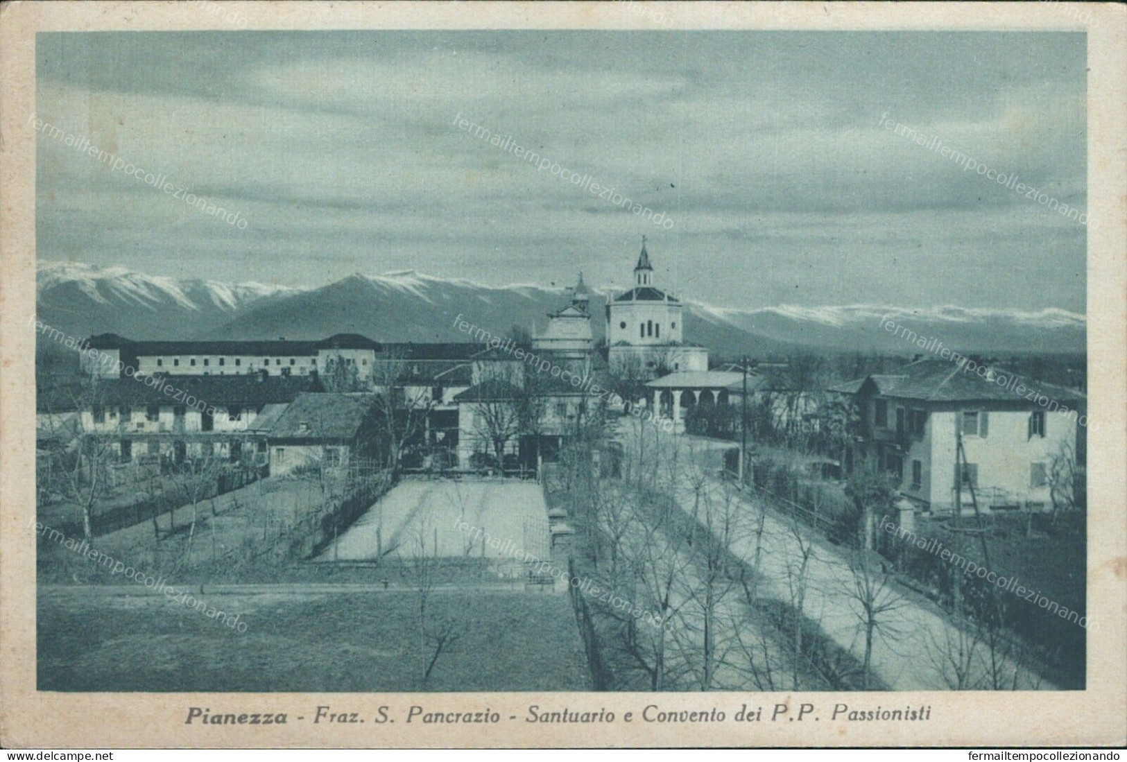 Cs103 Cartolina Pianezza Frazione S.pancrazio Santuario Padri Passionisti Torino - Autres & Non Classés