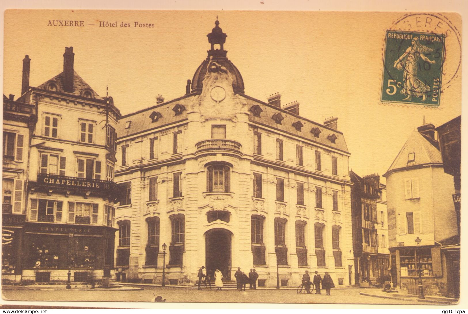 Cachet Perlé "SOUGERES YONNE 1910" Semeuse Indice=3 Pour Troyes - Paiement Par MANGOPAY Uniquement - Manual Postmarks