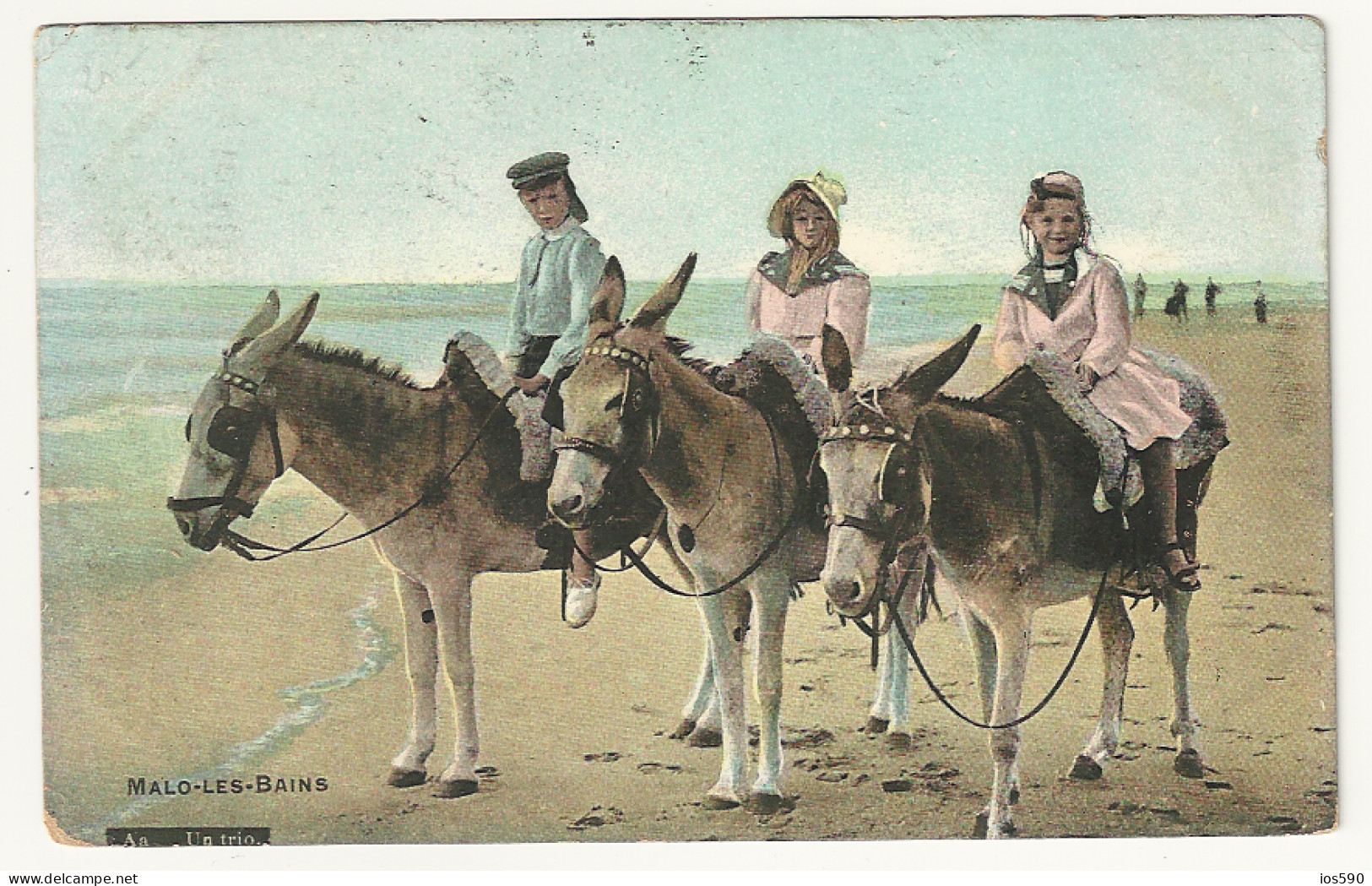 CPA- MALO LES BAINS - Un Trio. 1907 - Malo Les Bains