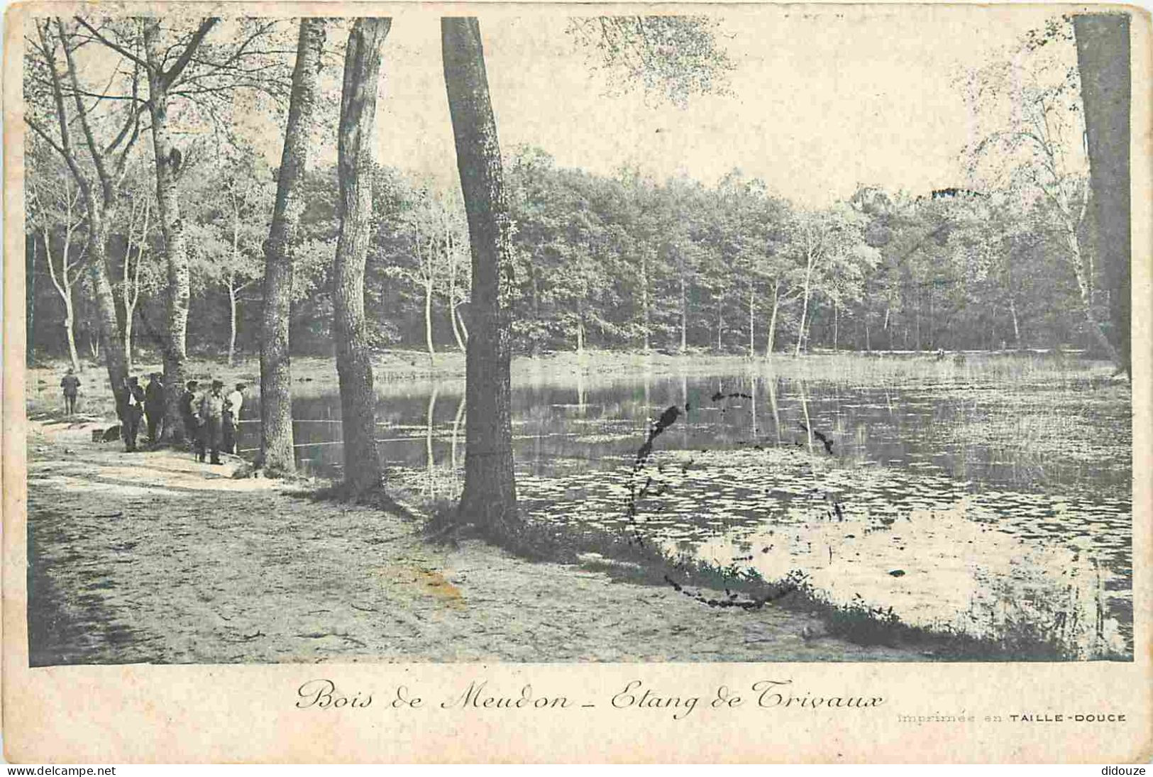 92 - Meudon - Bois De Meudon - Etang De Trivaux - Animée - CPA - Oblitération Ronde De 1907 - Voir Scans Recto-Verso - Meudon