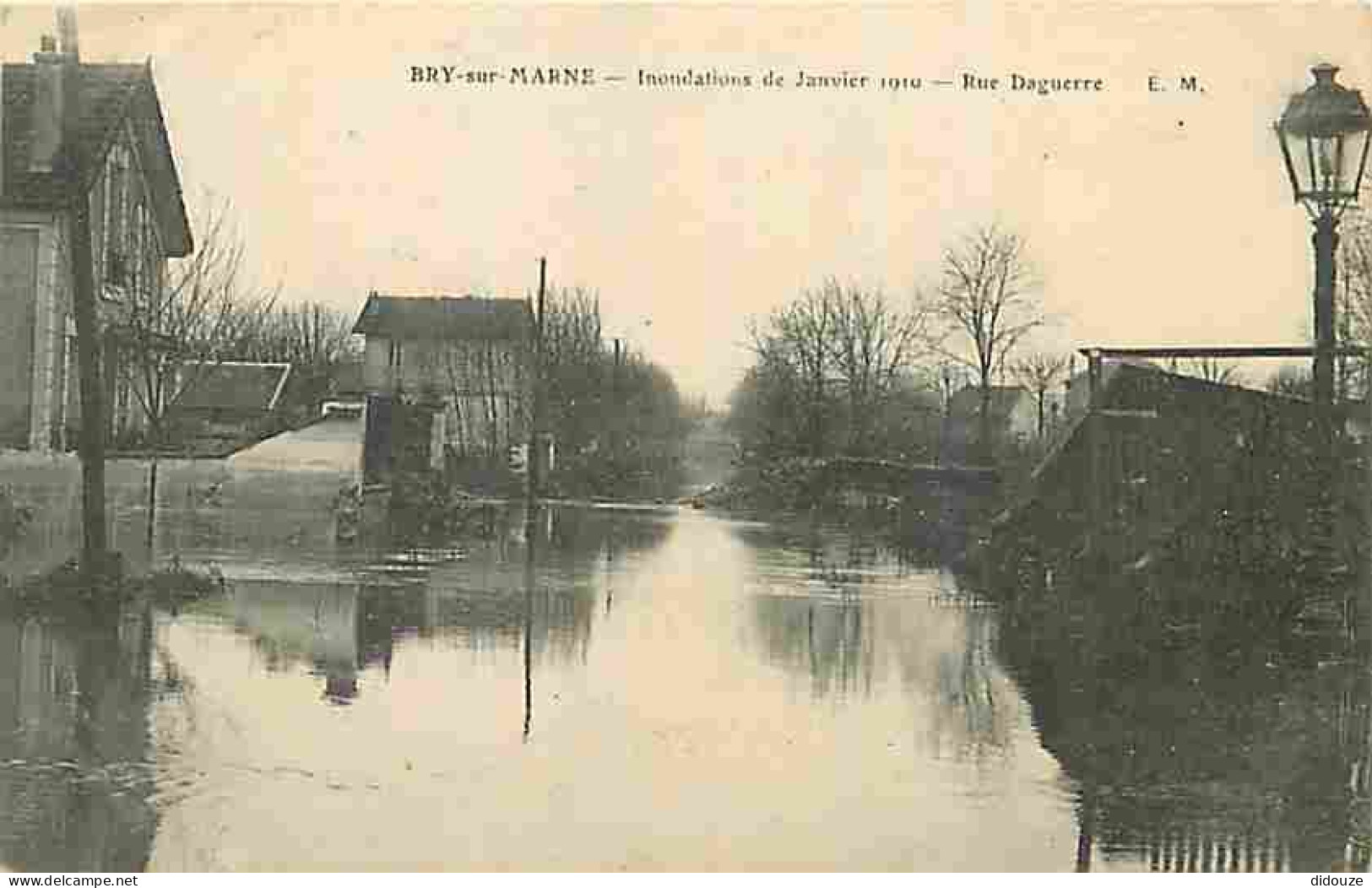 94 - Bry Sur Marne - Inondations De Janvier 1910 - Rue Daguerre - CPA - Voir Scans Recto-Verso - Bry Sur Marne