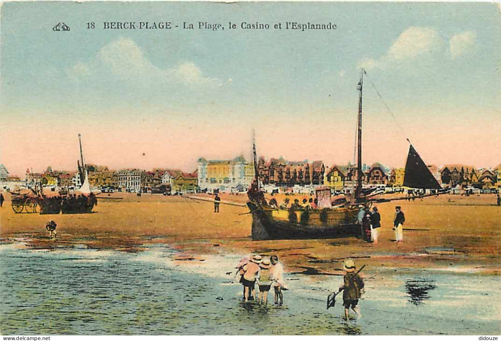 62 - Berck Sur Mer - La Plage Le Casino Et L'Esplanade - Colorisée - Animé - Ecrite - Voir Scan Recto-Verso - Berck