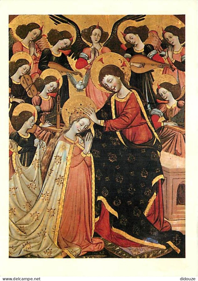 Art - Peinture Religieuse - Giovanni Da Gaeta - Couronnement De La Vierge (panneau) - CPM - Voir Scans Recto-Verso - Tableaux, Vitraux Et Statues