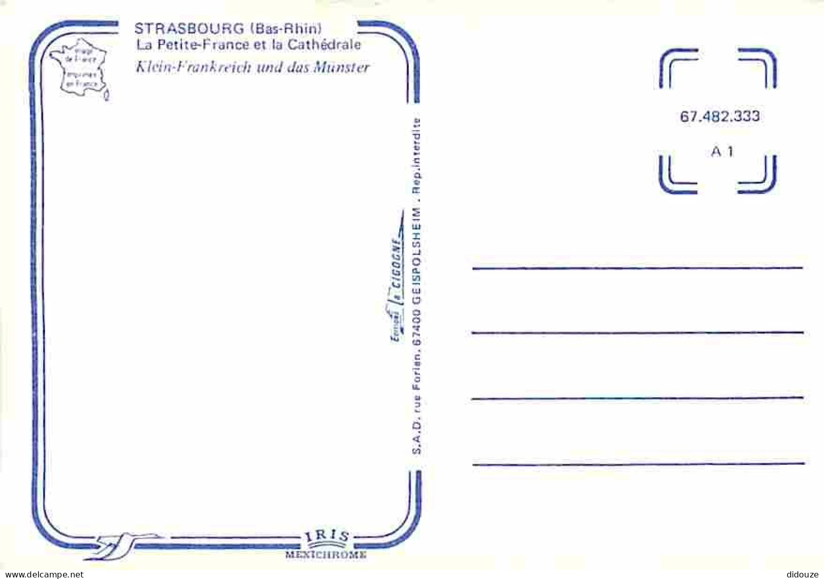 67 - Strasbourg - La Petite-France Et La Cathédrale - Carte Neuve - CPM - Voir Scans Recto-Verso - Strasbourg