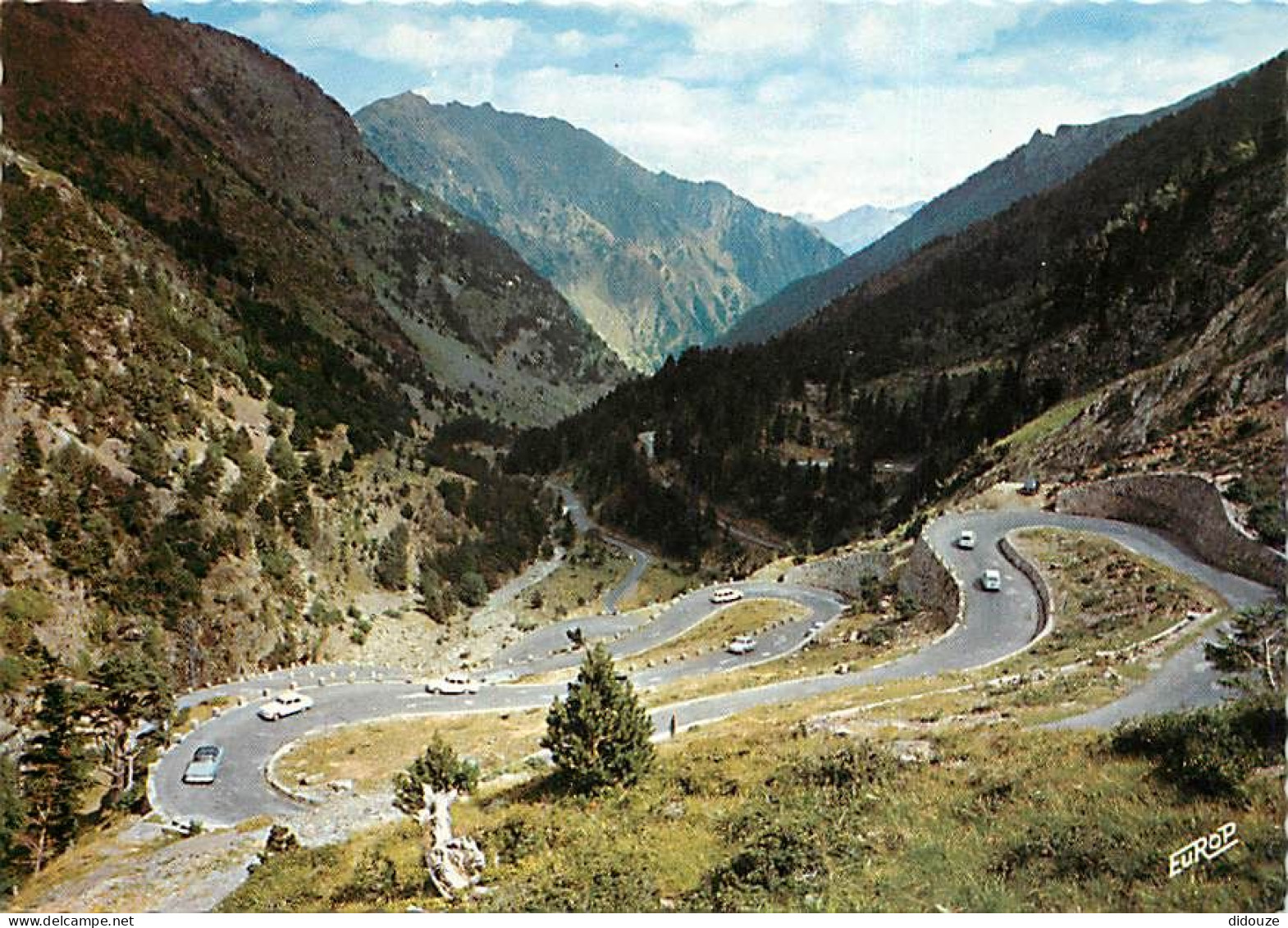 65 - Hautes Pyrénées - Vallée D'Aure - Route De Cap De Long - Les Lacets Des Edelweis (1850 M.) - CPM - Voir Scans Recto - Autres & Non Classés