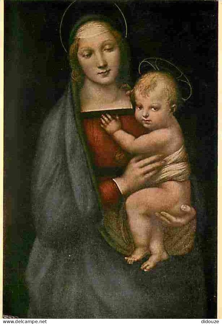 Art - Peinture Religieuse - Rapahel Sanzio - La Vierge Du Grand Duc - CPM - Voir Scans Recto-Verso - Tableaux, Vitraux Et Statues