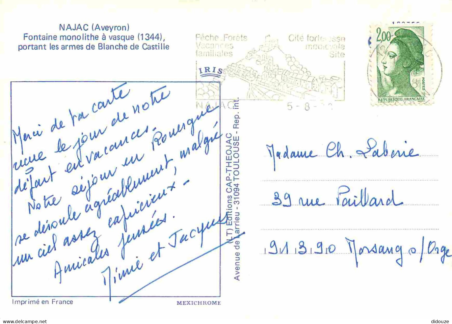 12 - Najac - Fontaine Ménolithe - CPM - Voir Scans Recto-Verso - Najac