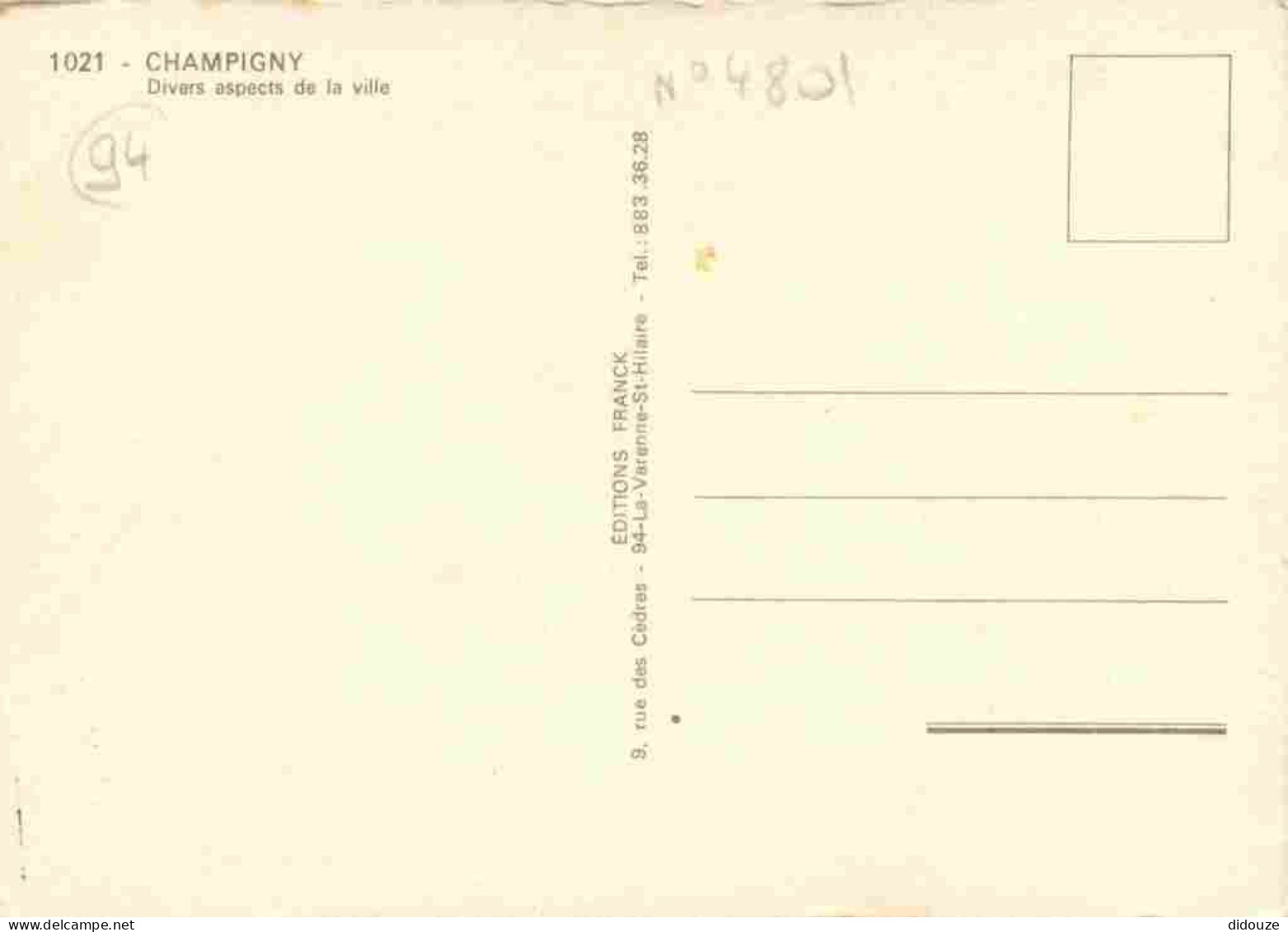 94 - Champigny Sur Marne - Multivues - CPM - Voir Scans Recto-Verso - Champigny Sur Marne