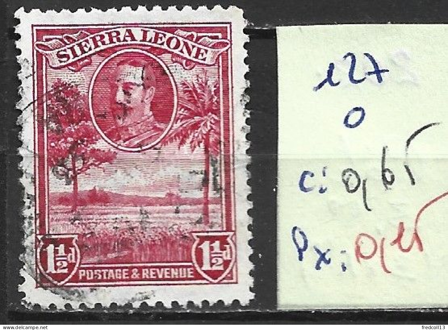 SIERRA LEONE 127 Oblitéré Côte 0.65 € - Sierra Leone (...-1960)