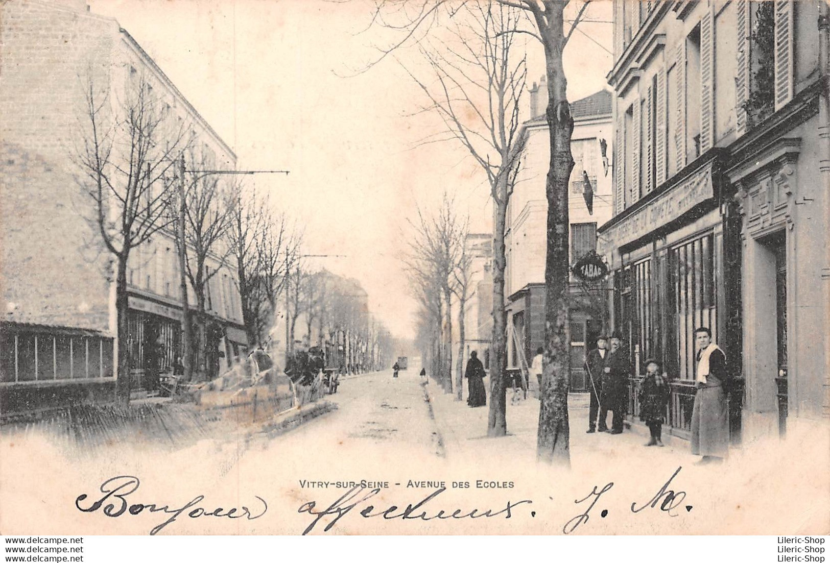 VITRY-SUR-SEINE (94) - Précurseur -  Avenue Des Écoles - 1903 Cpr - Vitry Sur Seine