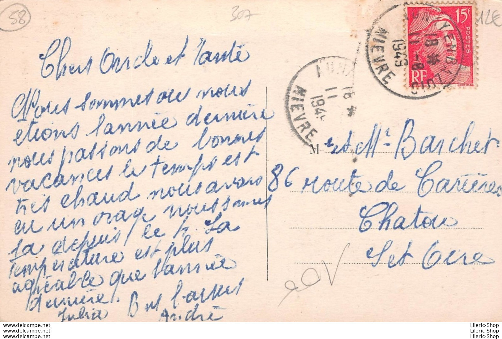 SAINT-HONORÉ-LES-BAINS  (58) - Le Bourg En 1949 - Collection Roubé - Cpa - Saint-Honoré-les-Bains