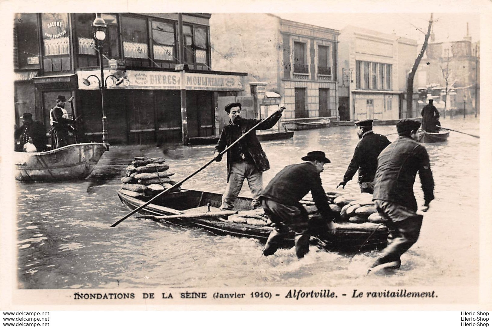ALFORTVILLE (94) - Carte-Photo - Inondations De La Seine Janvier 2010 - Le Ravitaillement - Alfortville