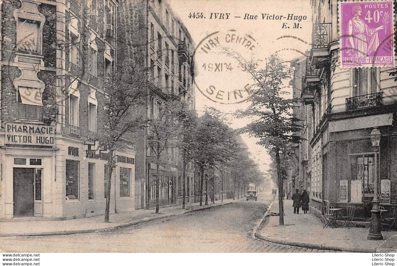IVRY-SUR-SEINE (94) - Rue Et Pharmacie Victor Hugo - Éditions E.M.. Cpa - Ivry Sur Seine