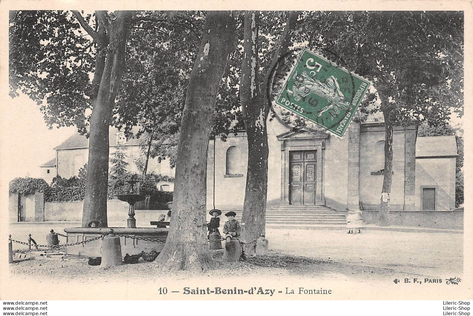 Saint-Benin-d' Azy (58) La Fontaine En 1907 - Éditions B.F., Paris - Cpa - Autres & Non Classés
