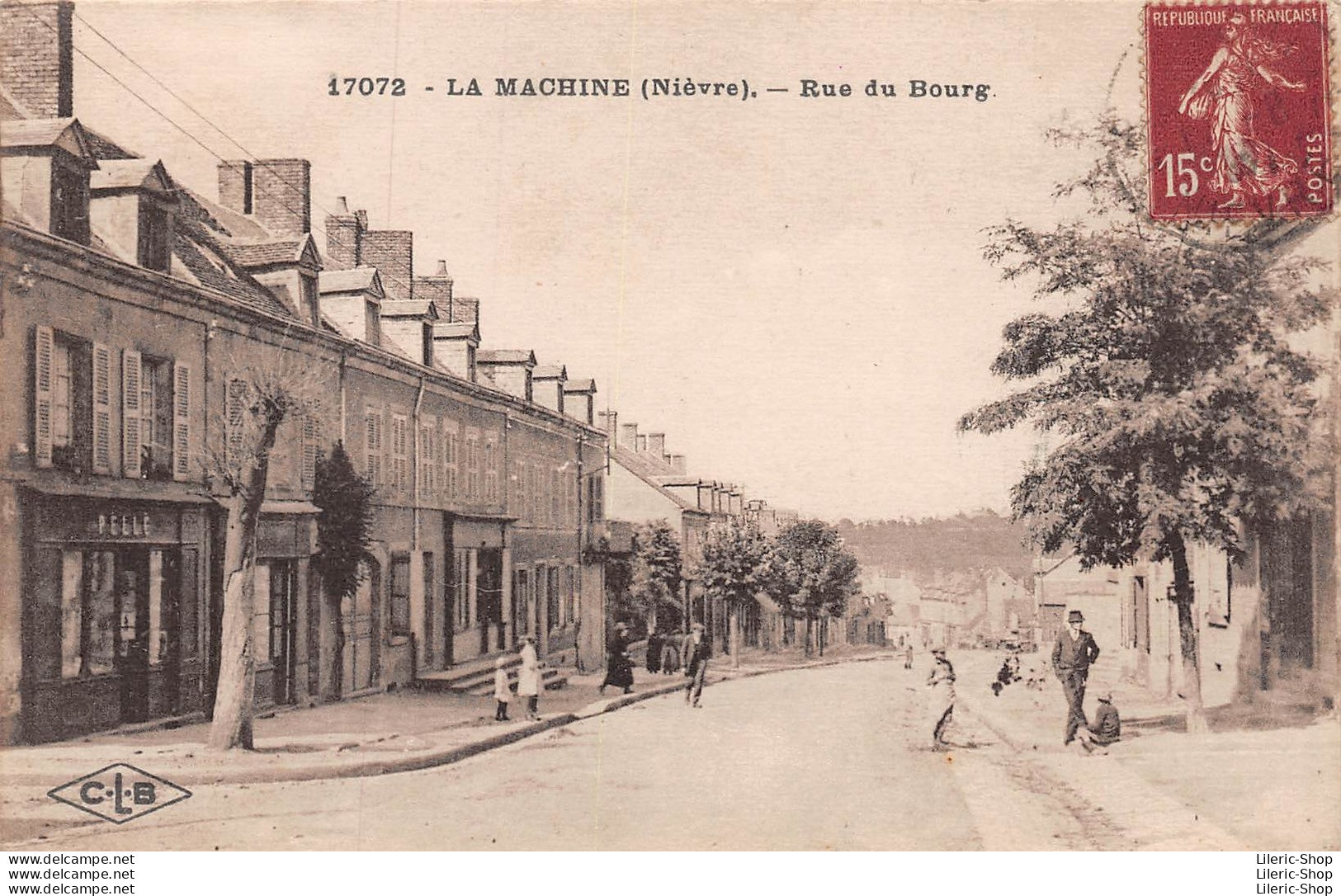 LA MACHINE (58) - Rue Du Bourg En 1926 - Éditions C.L.B, Besançon - Cpa - La Machine