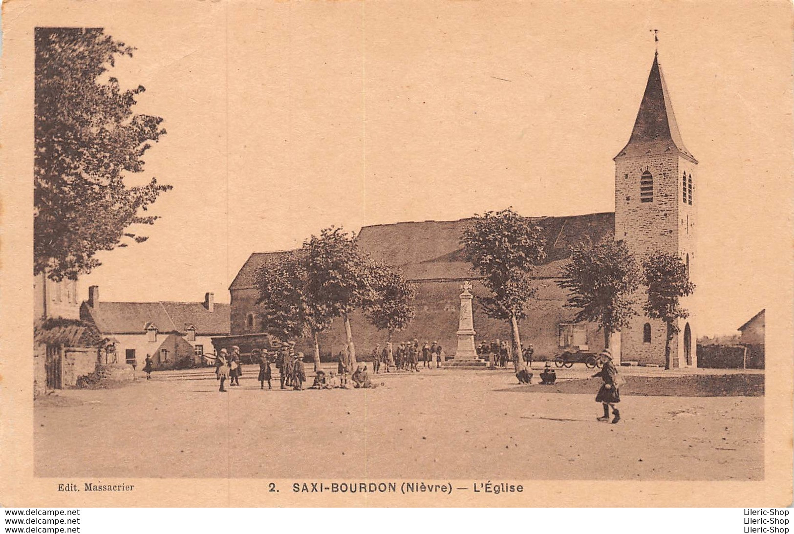 SAXI-BOURDON (58) - L'église - Éditions Massacrier Cpa - Andere & Zonder Classificatie