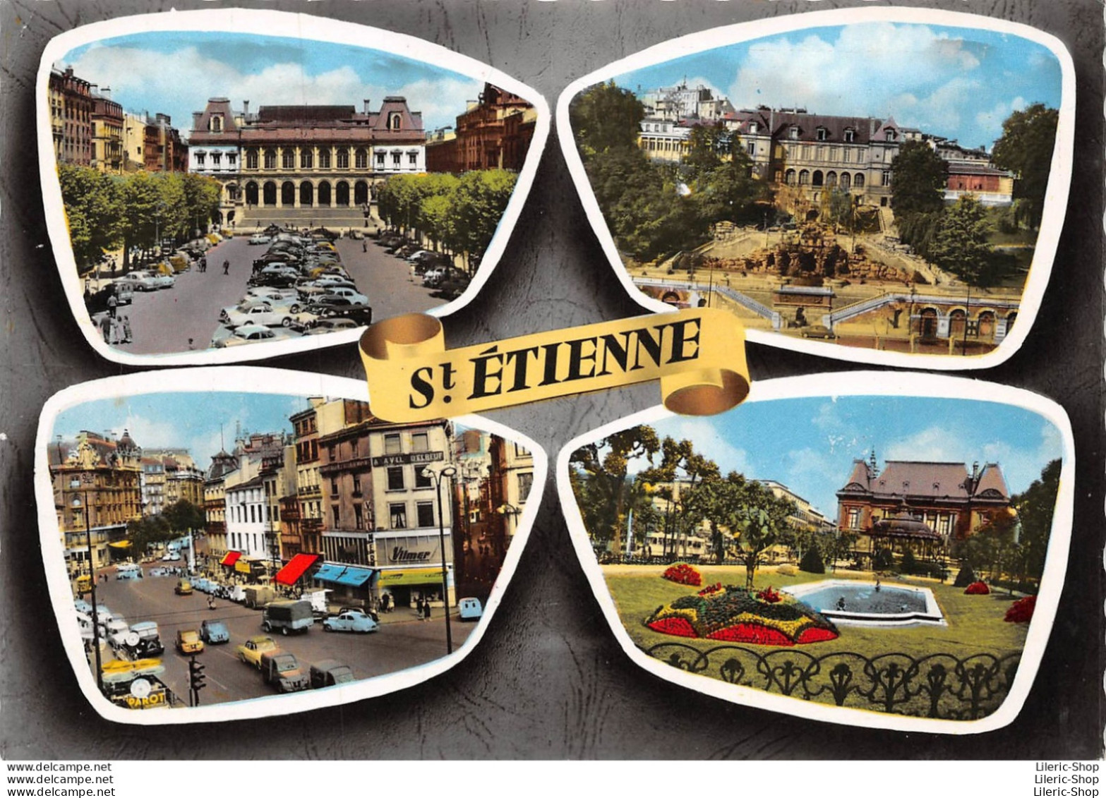 Saint-Étienne (42) - Hotel De Ville - Beaux-Arts - Libération - Jean-Jaurès - Baure, Éditeur - 1965 Cpsm - Saint Etienne