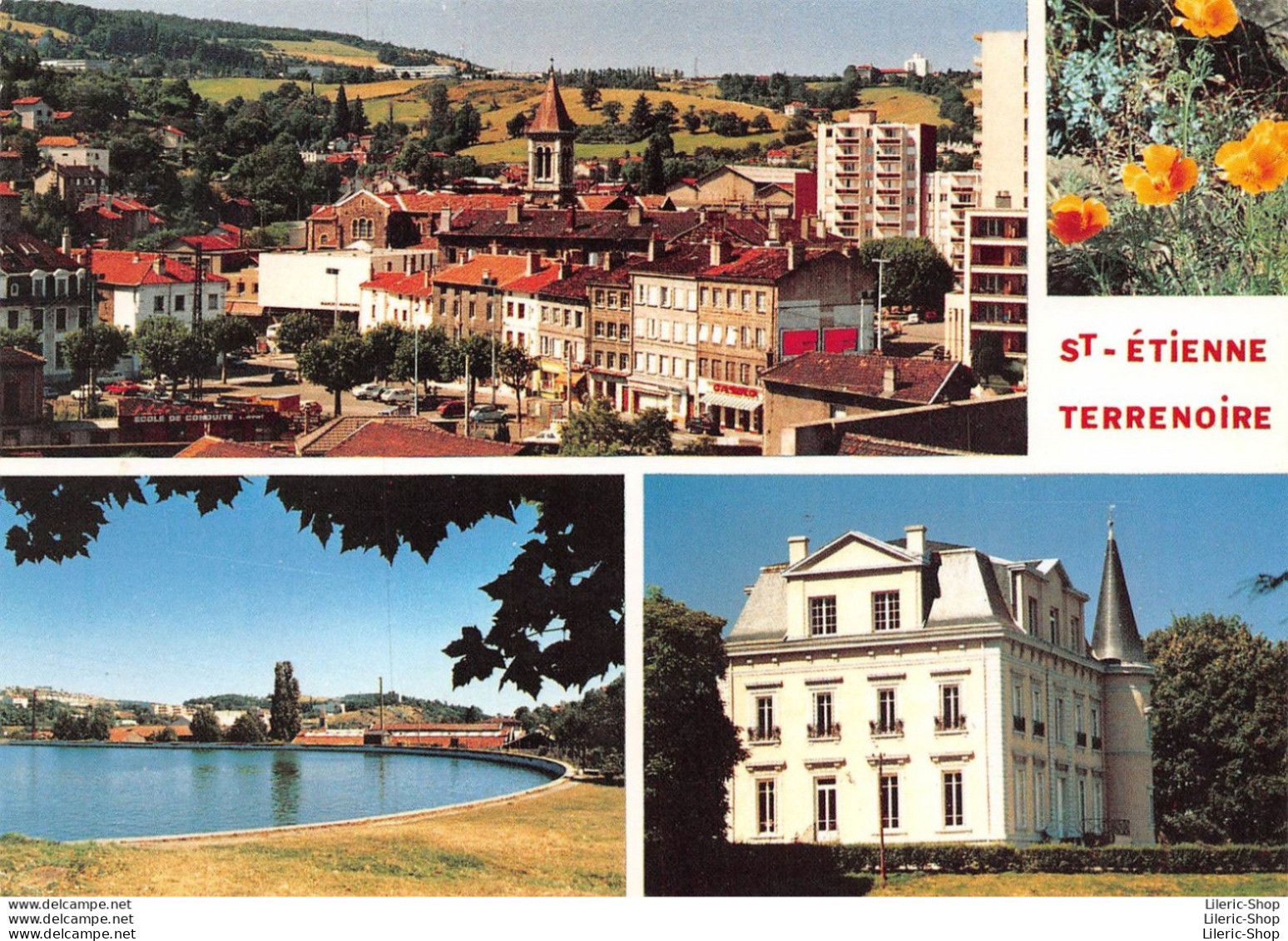 Terrenoire (42) - Vue Générale - Bassin De Janon - Château De La Perrotière - Éd. De La Morlandière 1987 Cpm - Saint Etienne