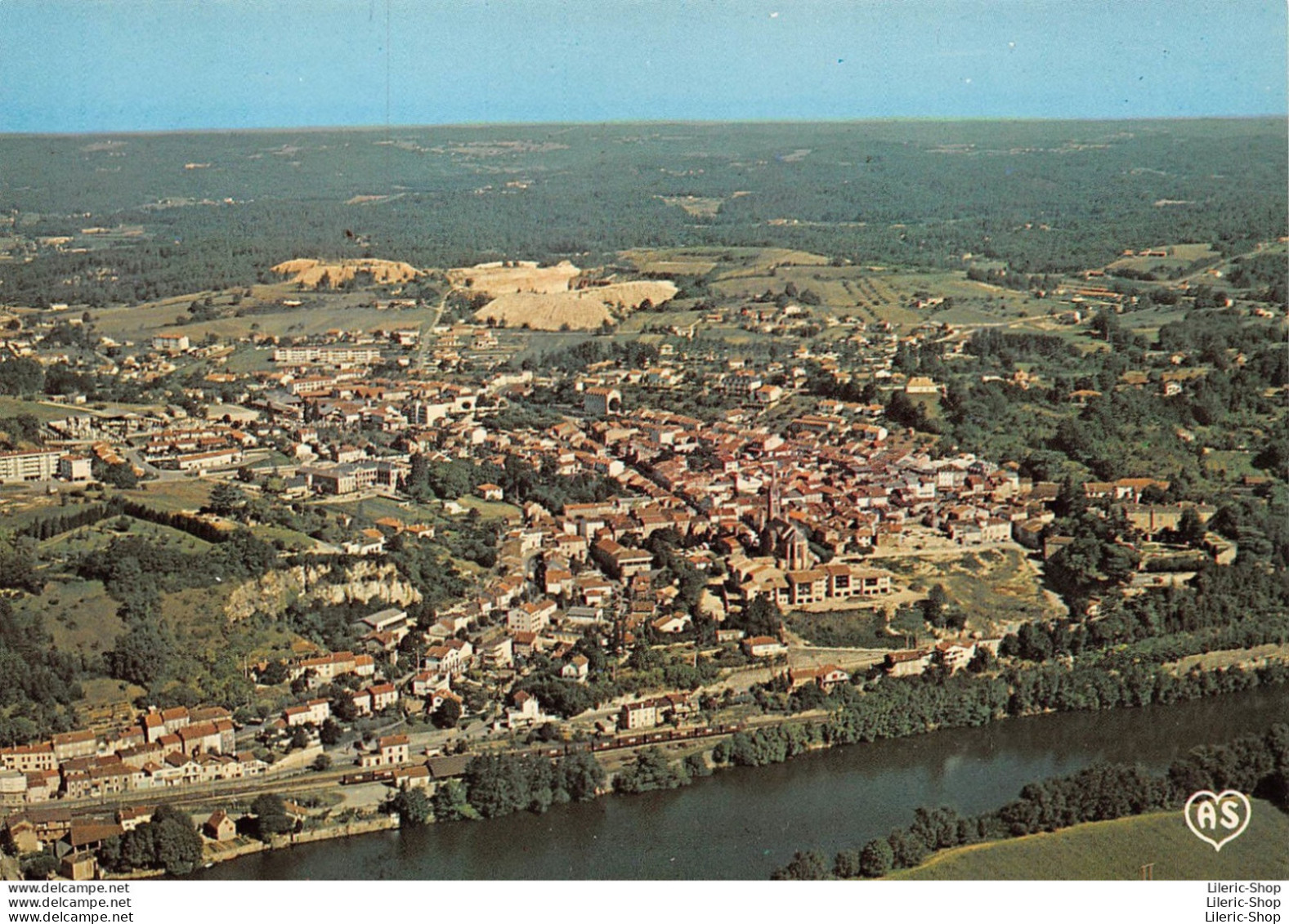 Fumel (47) - Vue Générale Aérienne - Éditions Apa-Poux Cpsm - Fumel