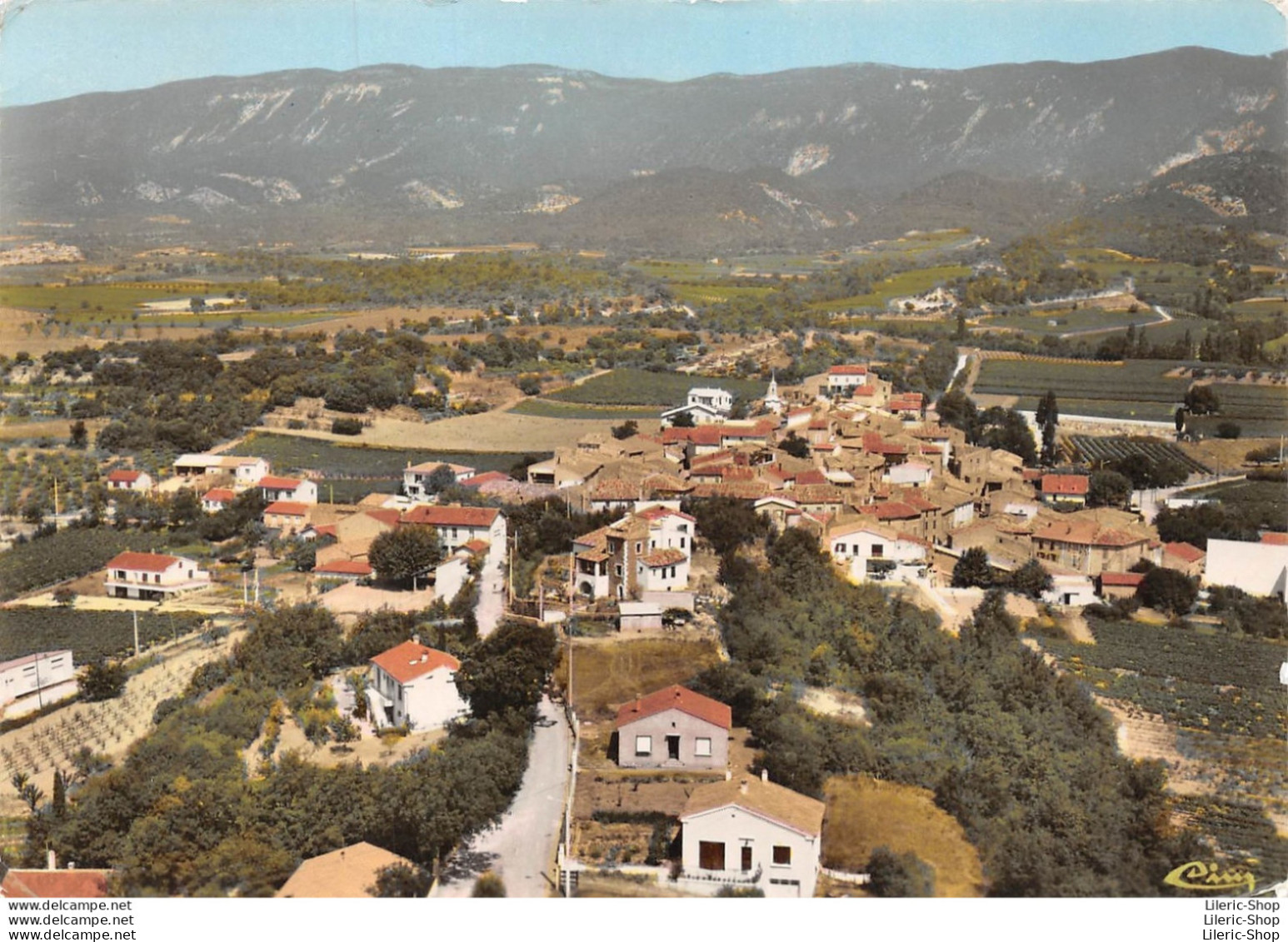 La Motte-d'Aigues (84) - Vue Générale Aérienne - Au Fond Le Massif Du Lubéron - Éditions Combier 1972 Cpsm - Autres & Non Classés