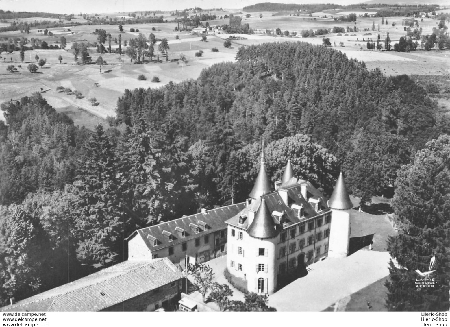 Le Vernet (63) - En Avion Au-dessus De... Château De La Reynerie - Édition Lapie Cpsm - Autres & Non Classés