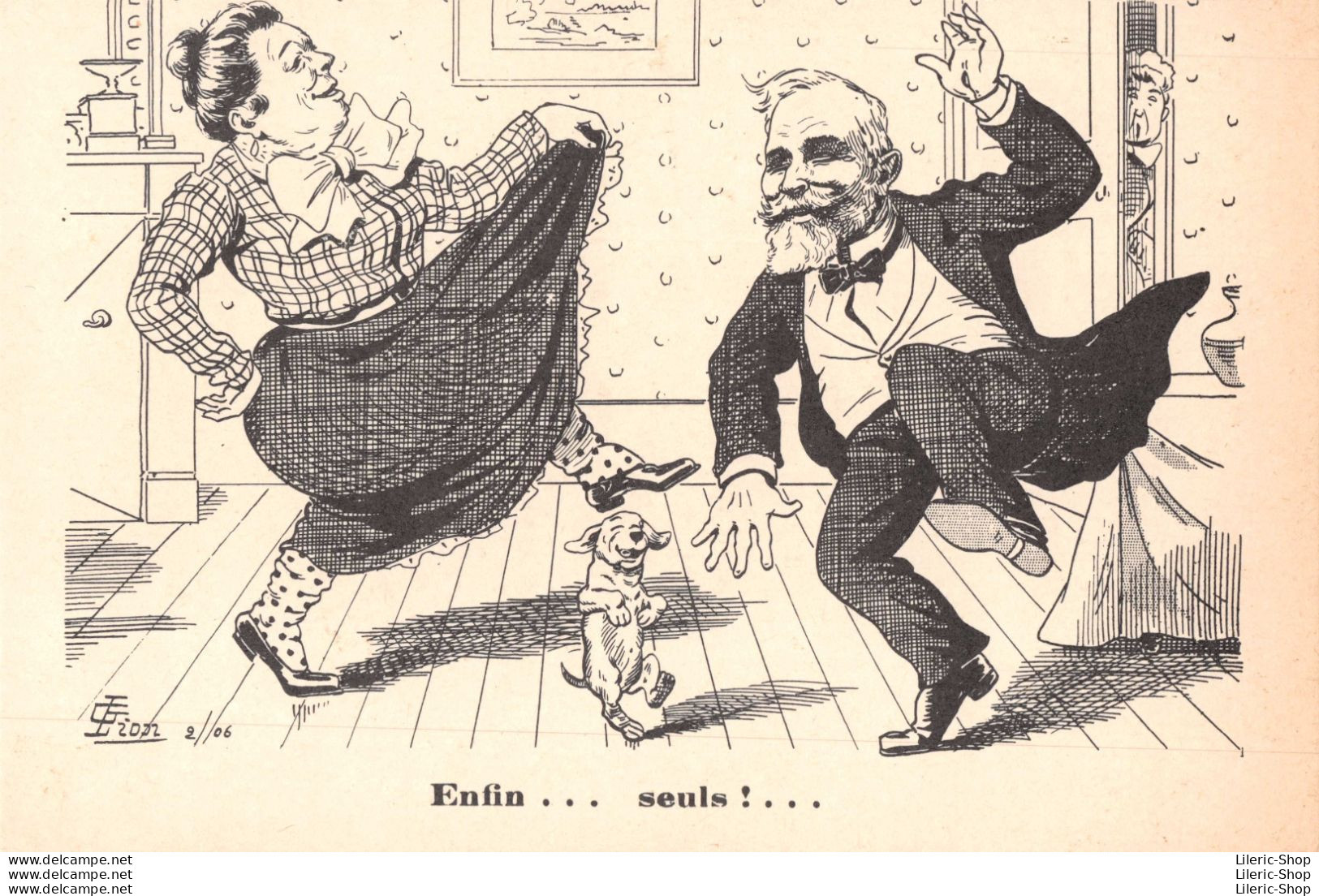 Le Président Emile Loubet à La Fin De Son Septennat Le 18 Février 1906 - Illustrateur G. LION - 1906 CPA - Satiriques