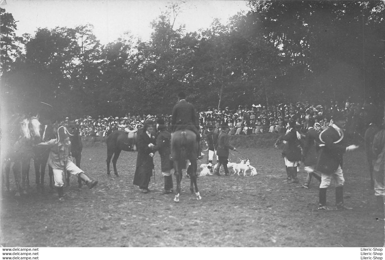 Lot De 5 Cartes Photos - Spectacle En Forêt De Fontainebleau (provenance D'un Lot Sur Les Dragons De Fontainebleau) - Fontainebleau