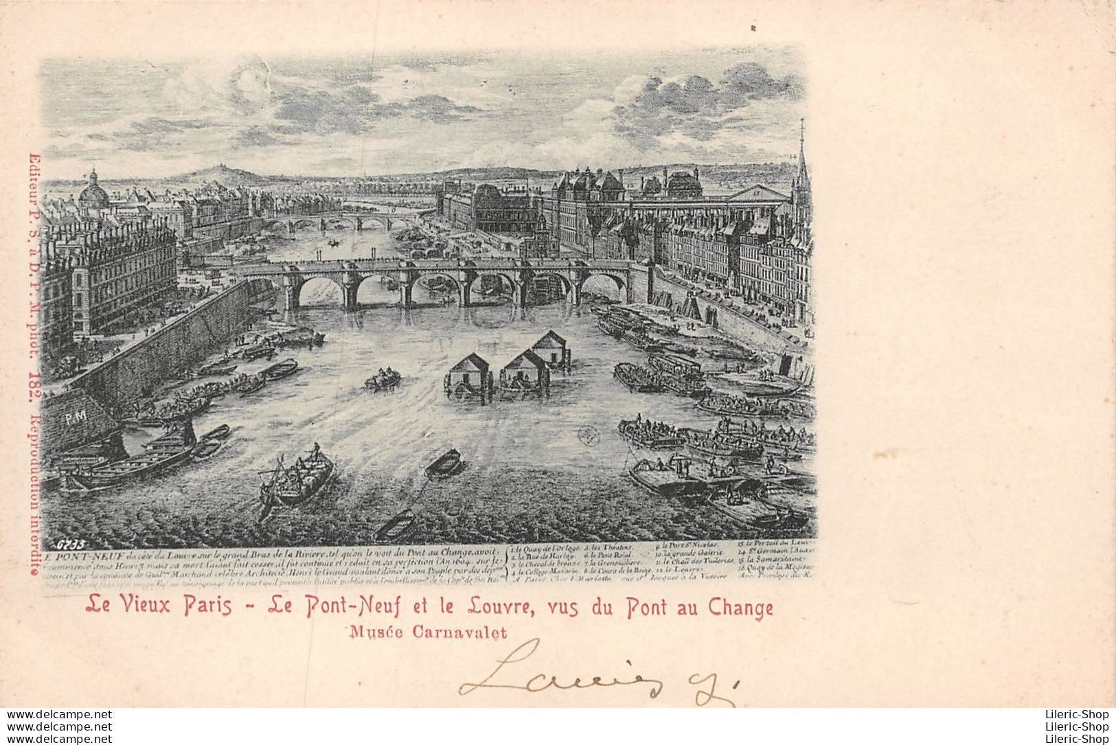 Musée Carnavalet - Le Pont Au Change - Éditeur P.S. à D. Érika N°226 P.M. Phot.  - Année 1903 CPR - Museum