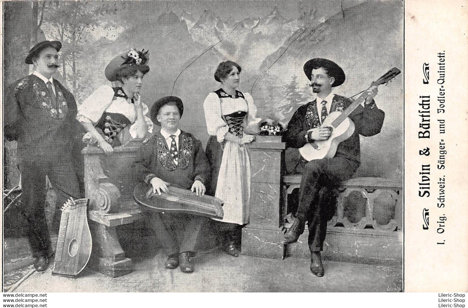 Silvin & Bärtschi. Orig. Schweiz, Sänger- Und Jodler-Quintett. - 1907 - Cpa - Autres & Non Classés