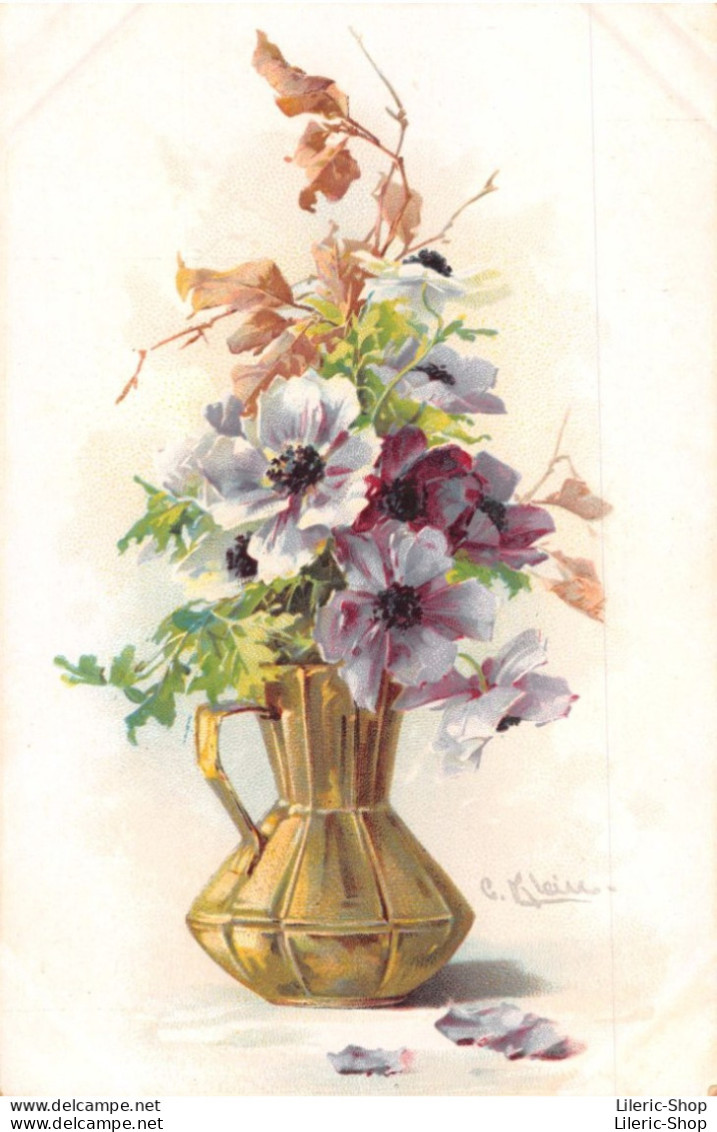 CPR LITHO  ART NOUVEAU FLEURS FLOWERS ILLUSTRATEUR C. KLEIN - - Flowers