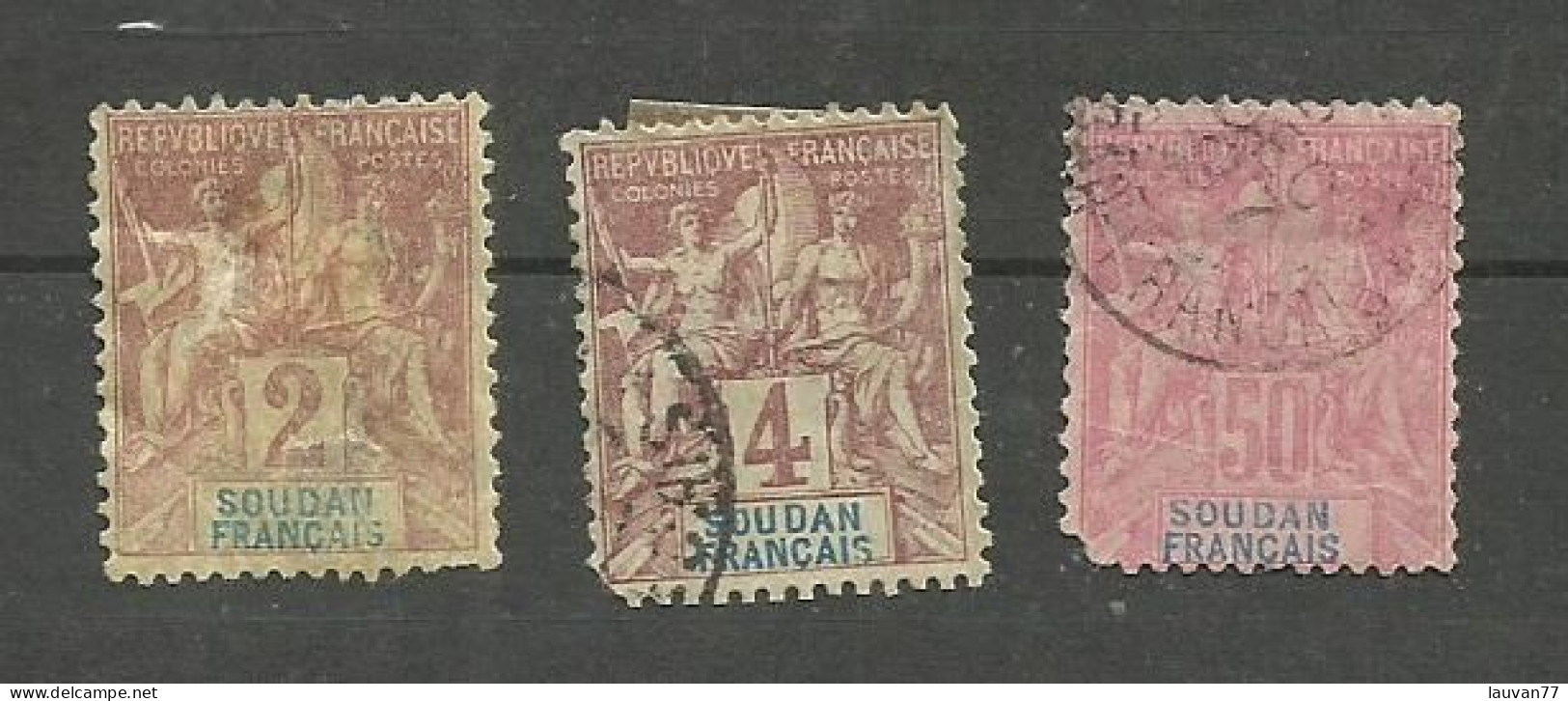 SOUDAN N°4, 5, 13 Cote 69.20€ (second Choix) - Oblitérés