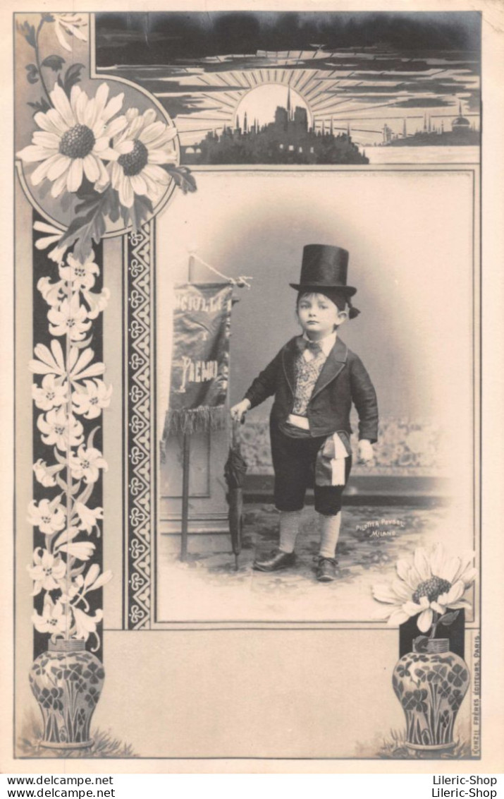 Art Nouveau - Photographes Pilotti & Poysel - Petit Garçon En Costume Et Haut De Forme - Kunzli Frères éditeurs - CPR - Portraits