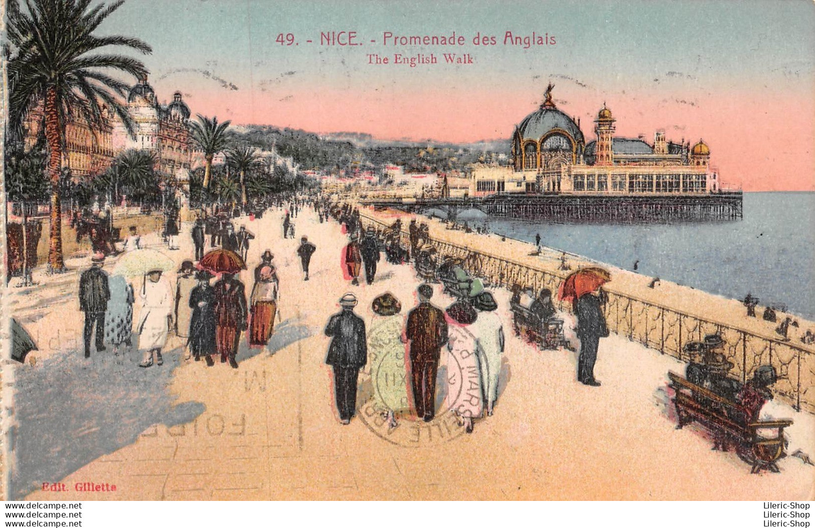 NICE - (06) - La Promenade Des Anglais Et Le Palais De La Jetée - Éditions Gillette -  Cpa1936 - Sonstige & Ohne Zuordnung