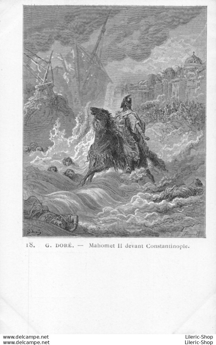 Illustrateur Gustave Doré - Histoire Des Croisades, Mahomet II Devant Constantinople CPR - Other & Unclassified