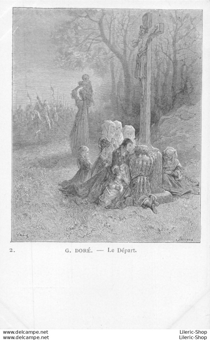 Illustrateur Gustave Doré - Histoire Des Croisades, Prières Pour Les Croisés Avant Le Départ CPR - Autres & Non Classés