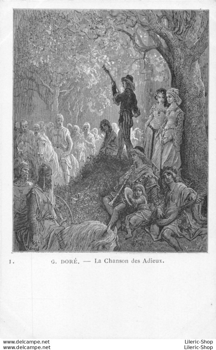 Illustrateur Gustave Doré - Histoire Des Croisades, Départ De Thibaut Ier De Navarre "La Chanson Des Adieux" CPR - Autres & Non Classés