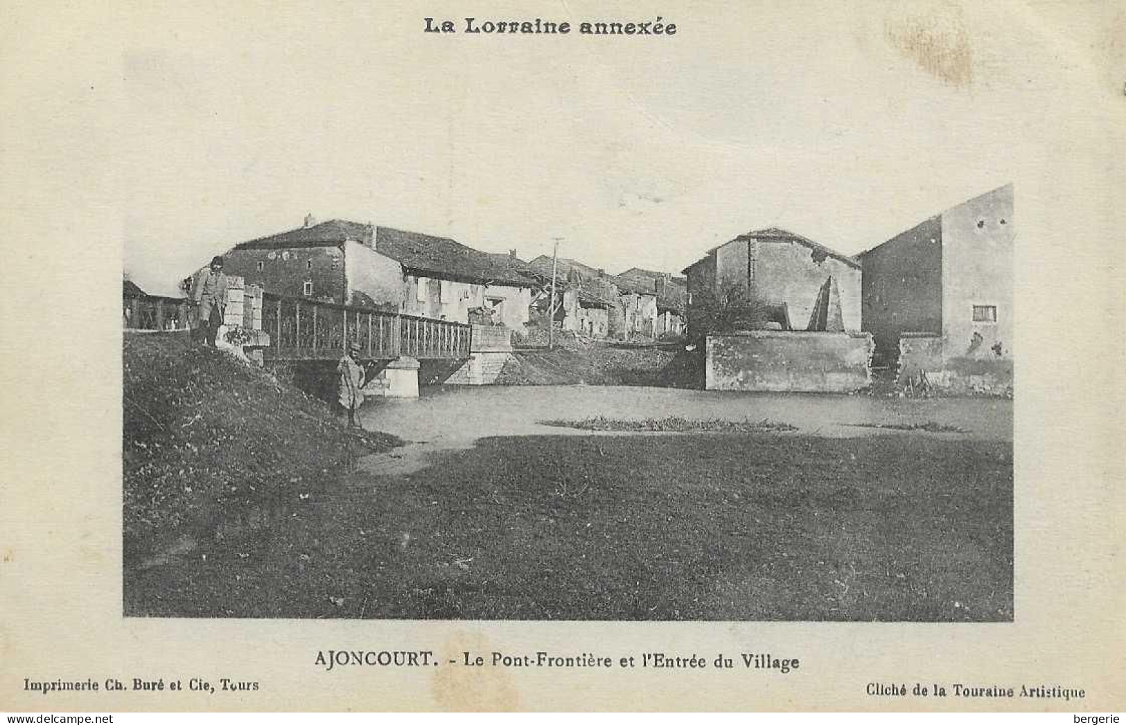 C/287              57   Ajoncourt     -    Entrée Du Village   - Le Pont Frontiére - Autres & Non Classés